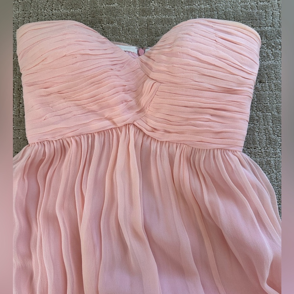 Donna Morgan Pink Strapless Sweetheart Dress